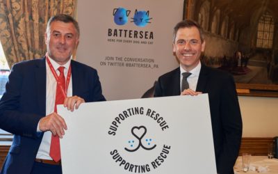 CHRIS EVANS MP Shows Support for Animal Rescues at Battersea reception 