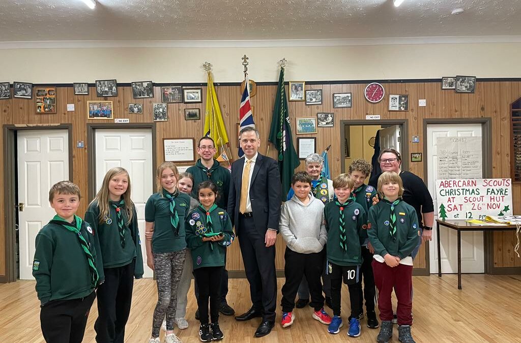 Islwyn MP supports local Scout Group after incidents of Anti- Social Behaviour and Vandalism