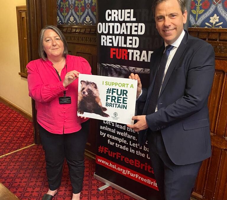 Chris Evans MP supports calls for a Fur Free Britain